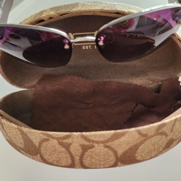 COACH ANASTASIA SUNGLASSES WITH CASE AND CLEANING RAG - Picture 2 of 9
